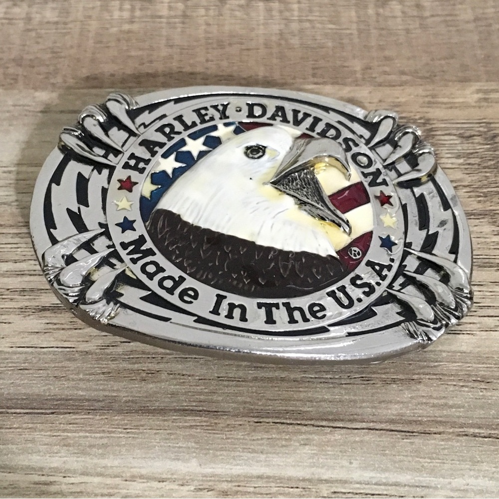Vtg 1988 Harley-Davidson Eagle Belt Buckle